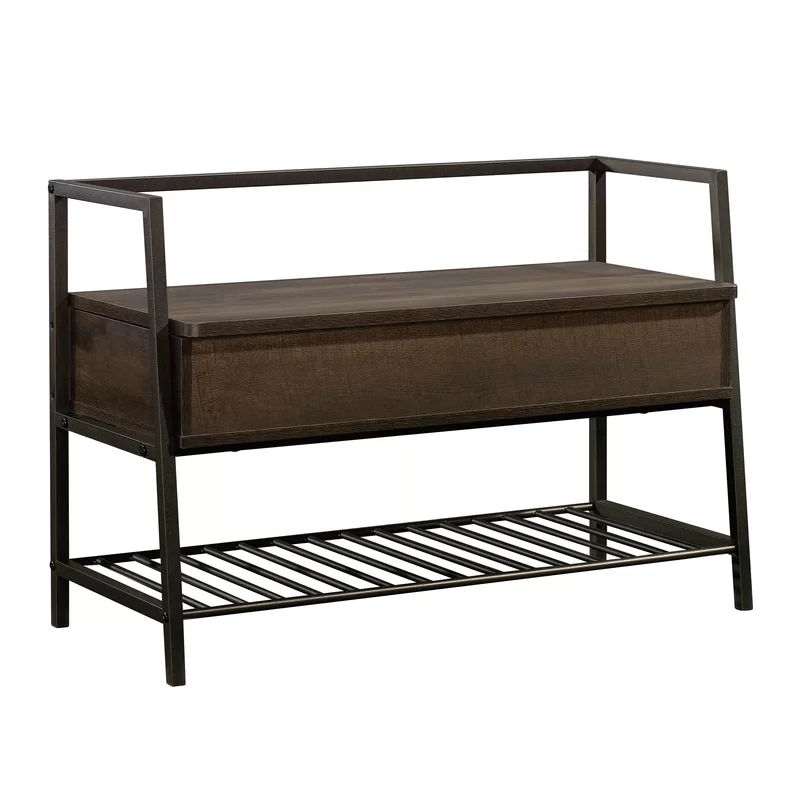 Sauder North Avenue Storage Bench. Smoked Oak finish
