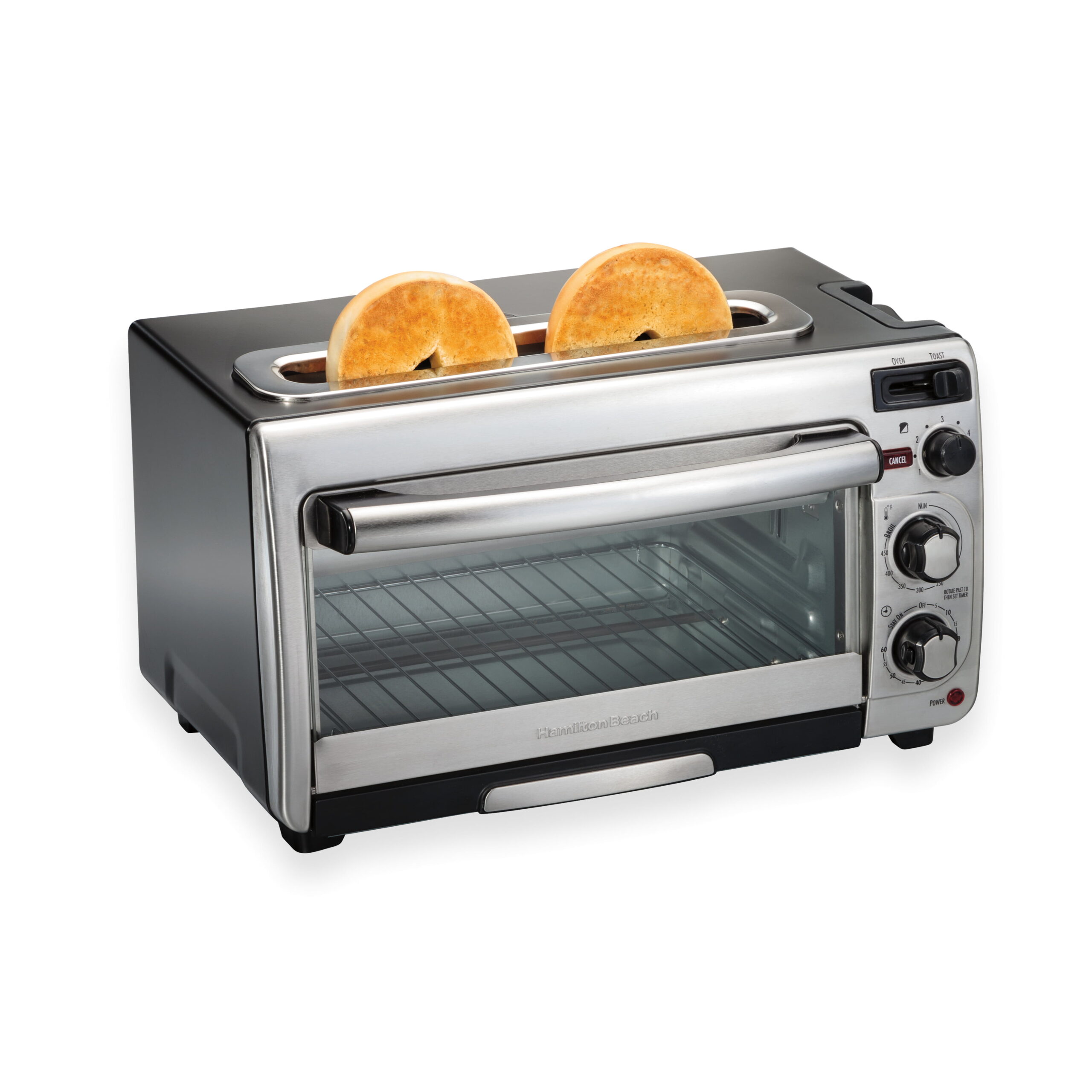 Hamilton Beach 2-in-1 Oven & Toaster. Space-Saving Design. 31156