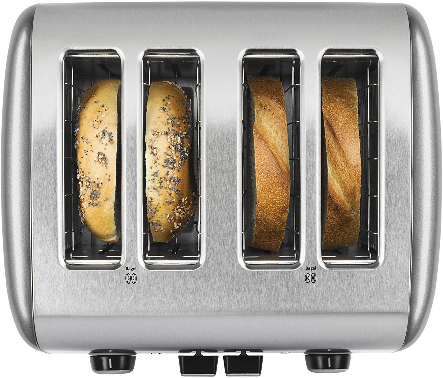 KitchenAid 4-Slice Toaster with Manual High-Lift Lever. Sliver