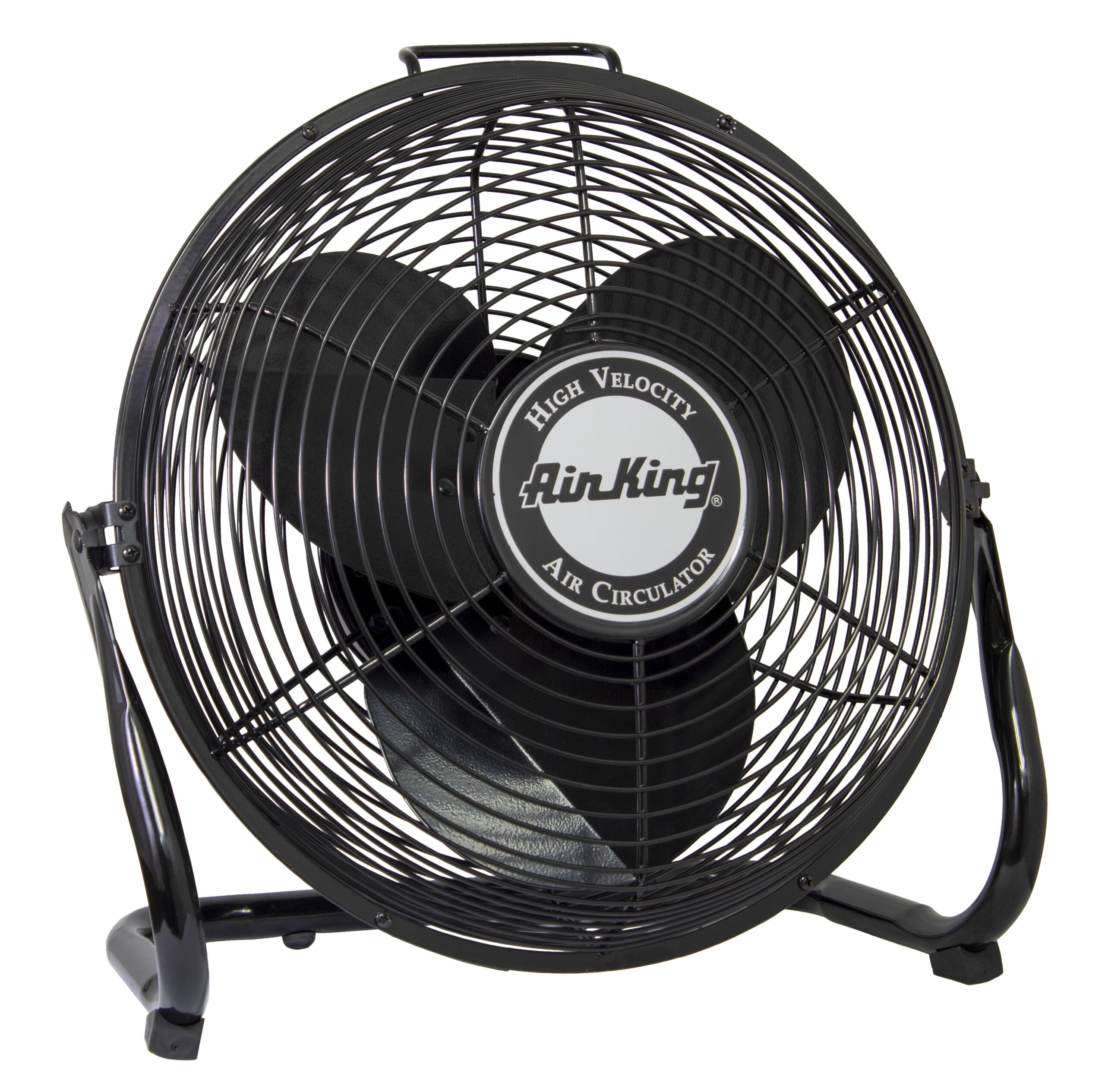Air King 14″ Industrial Grade High Velocity Pivoting Floor Fan. 1/20 HP. 9214. Black