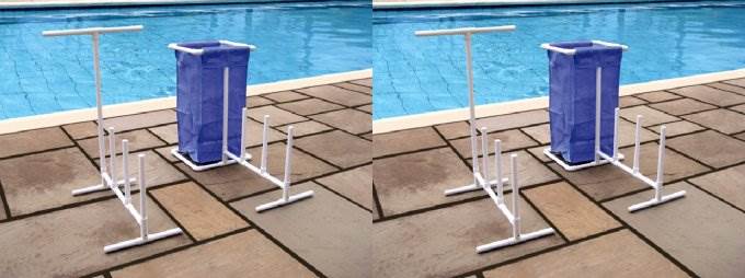 Swimline 8903 Swimming Pool Mesh Bag Versatile Poolside Organizer. (2 Pack)
