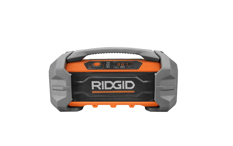 RIDGID R84087 18V Hybrid Jobsite Radio with Bluetooth Wireless Technology (Tool Only)