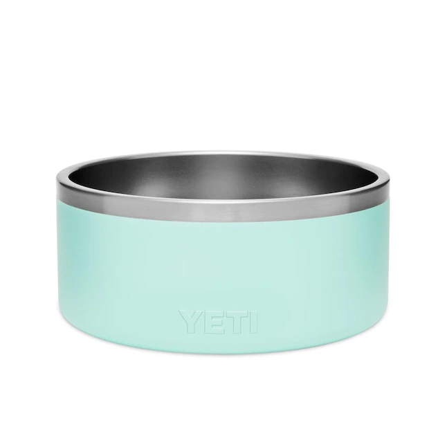 YETI Boomer 8. Stainless Steel. Non-Slip Dog Bowl. Holds 64 Ounces. Seafoam