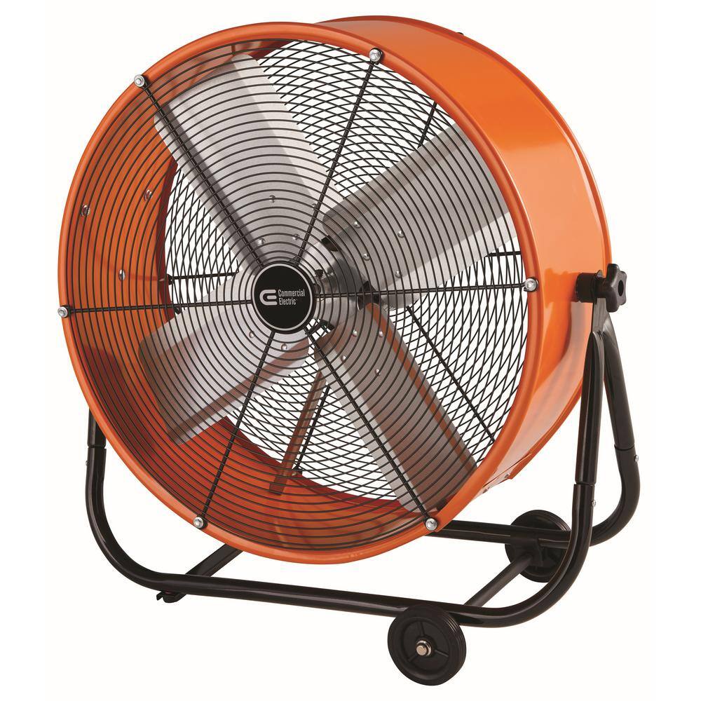 Commercial Electric BF24TFCE 24 in. Heavy Duty 2-Speed Direct Drive Tilt Drum Fan