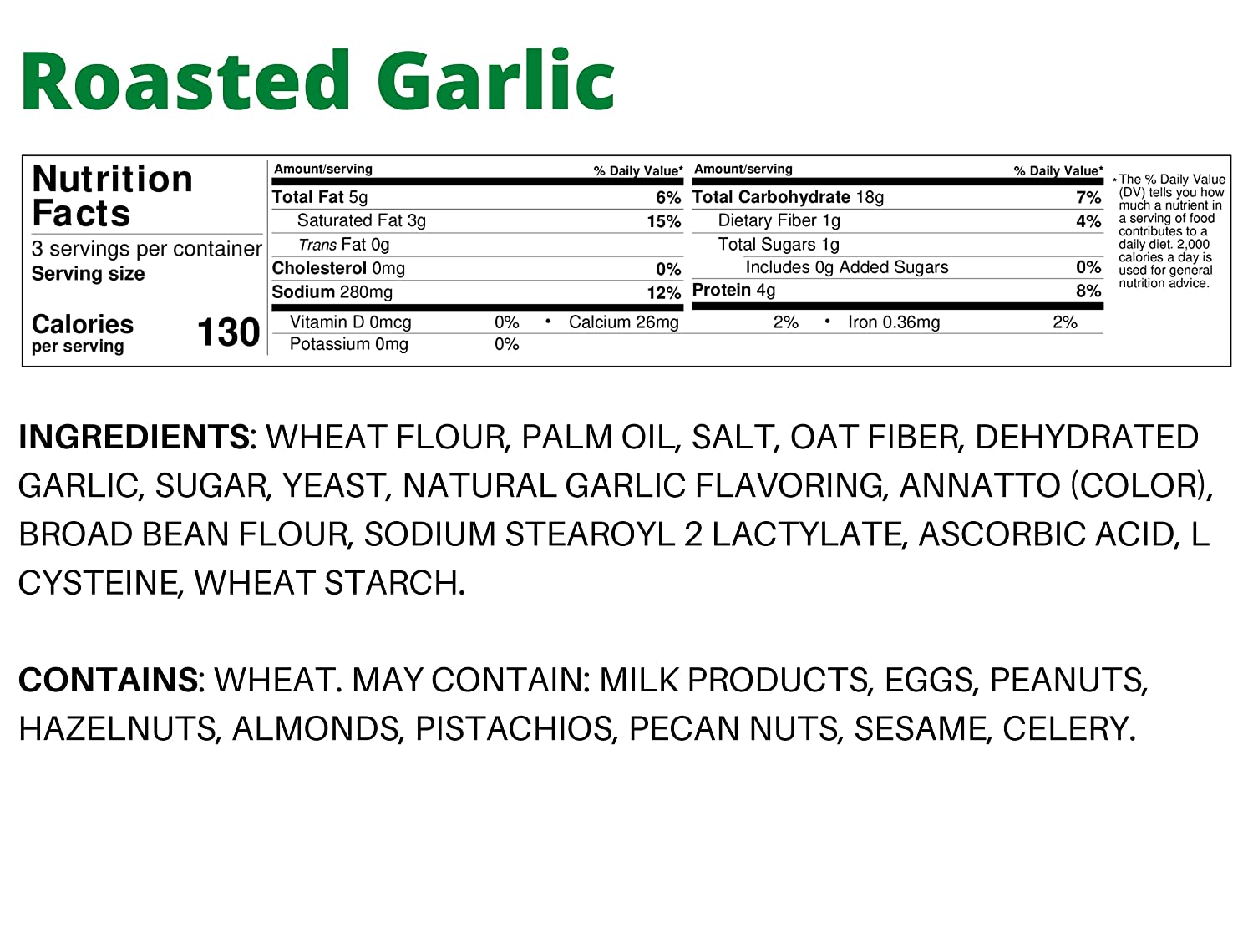 7Days Bagel Chips. Roasted Garlic. Natural. Non-GMO (3.17oz. Pack of 12)