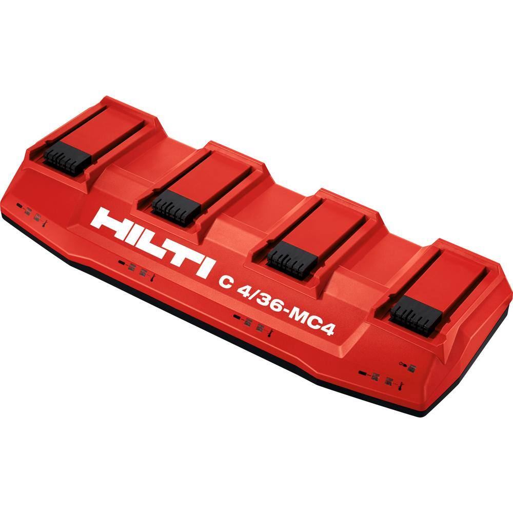 Hilti 2108815 115-Volt c4/36 MC4 Multi-Bay Lithium-Ion Battery Pack Charging Station