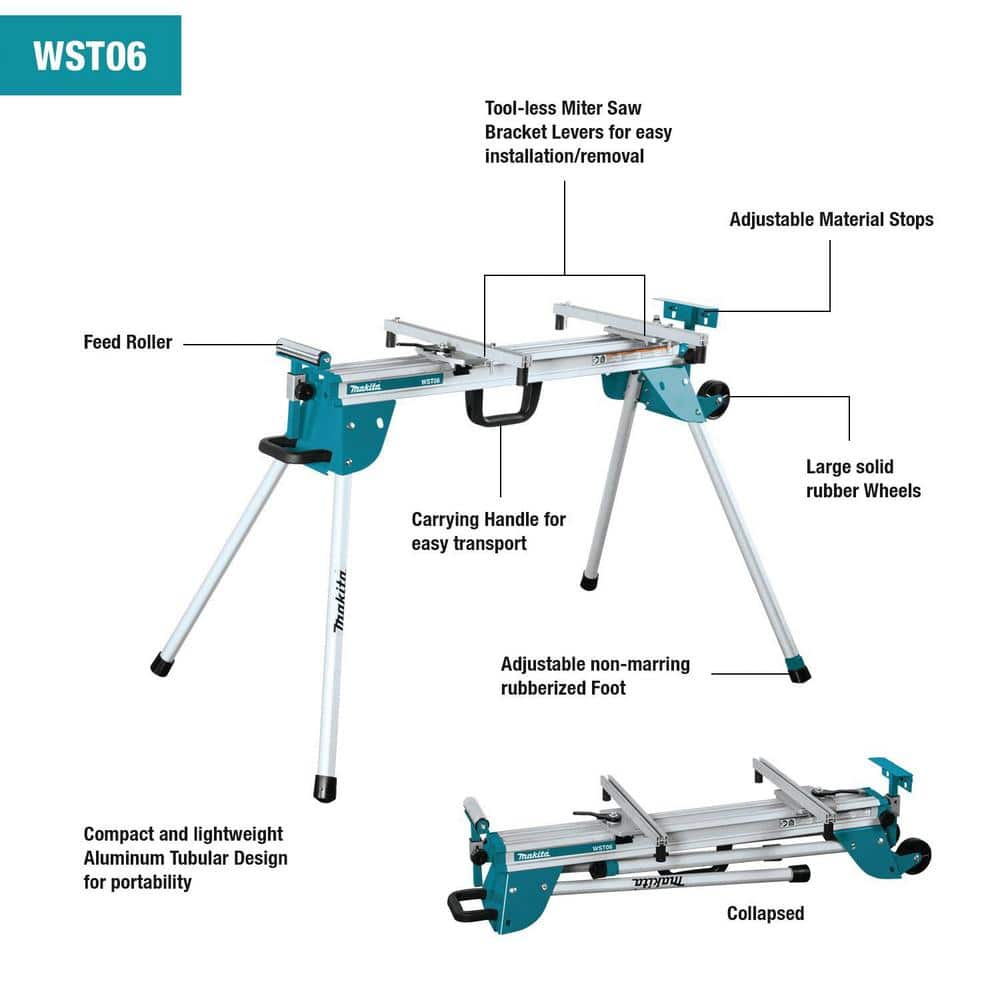 Makita WST06 Compact Folding Miter Saw Stand