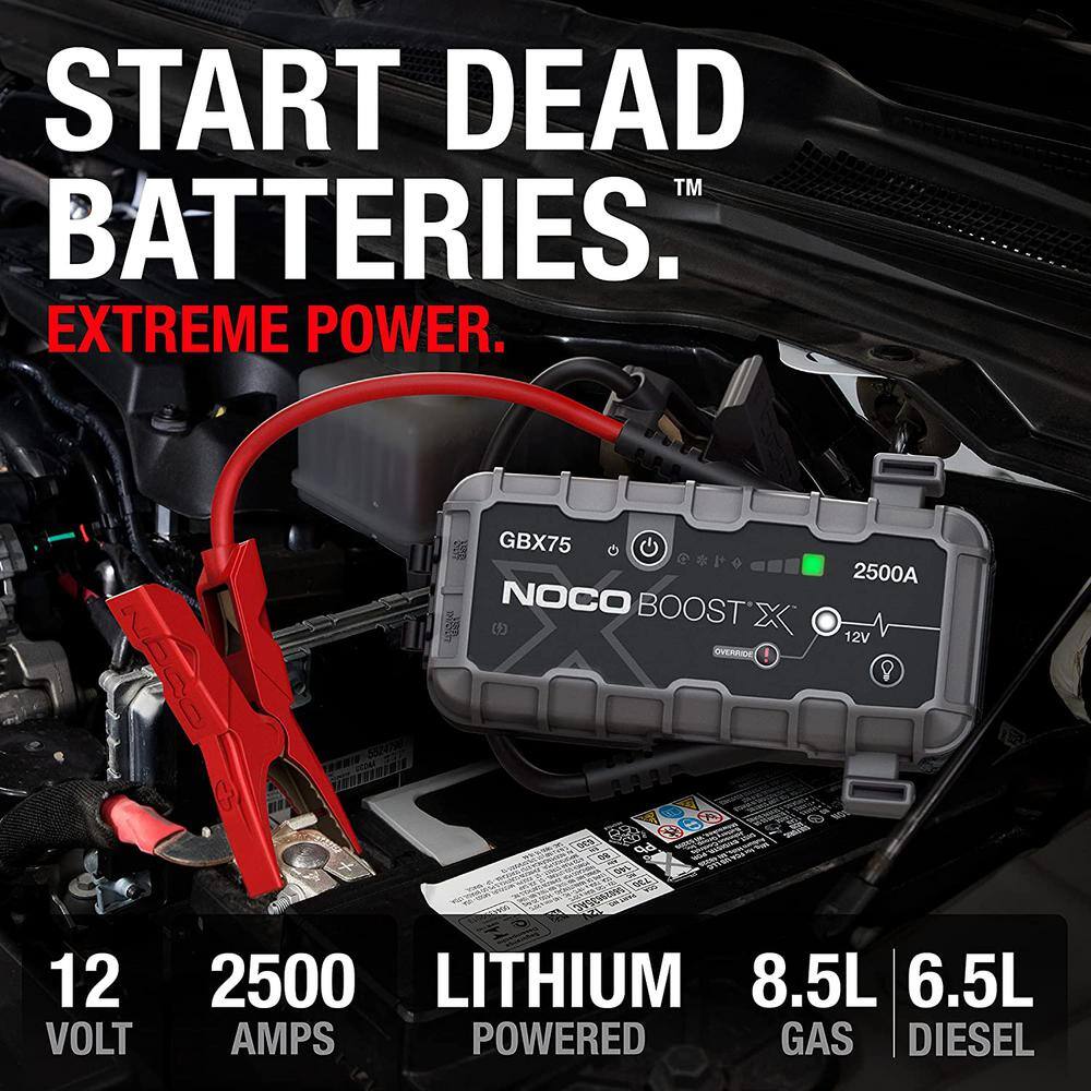 NOCO GBX75 Boost X 12-Volt 2500 Amp Lithium Jump Starter