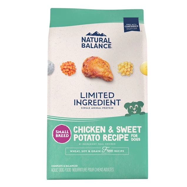Natural Balance Limited Ingredient Diets Chicken & Sweet Potato Formula Small Breed Bites Dry Dog Food. 12 lbs.