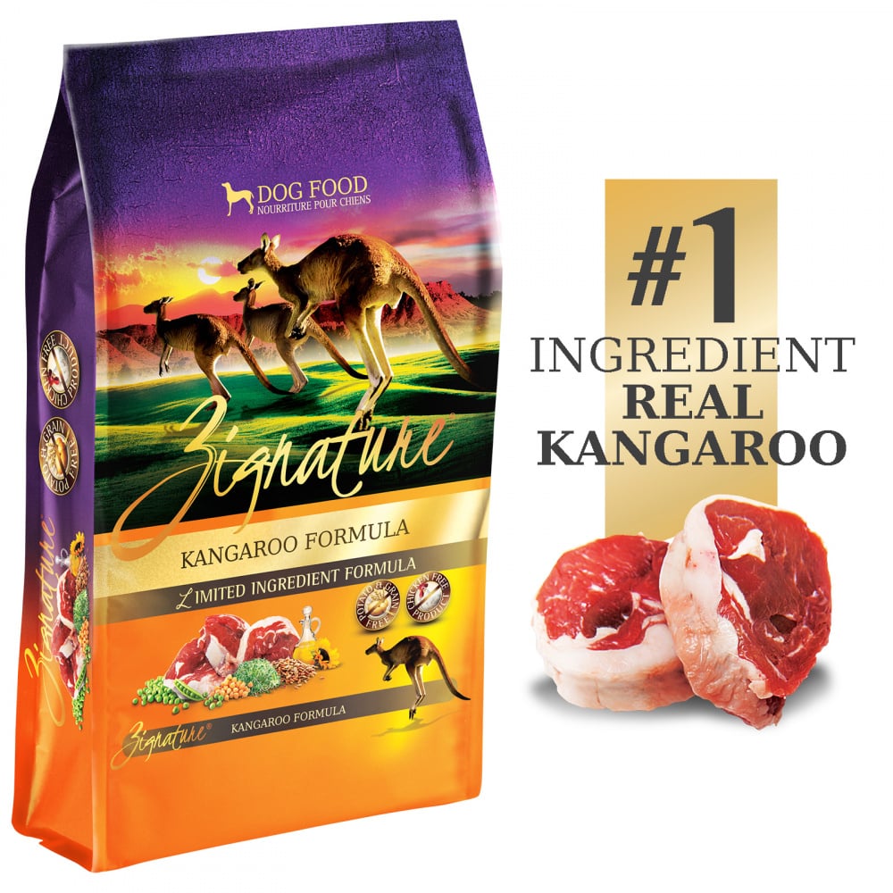 ZIGNATURE Limited Ingredient Diet Grain Free Kangaroo Recipe Dry Dog Food 25 lb