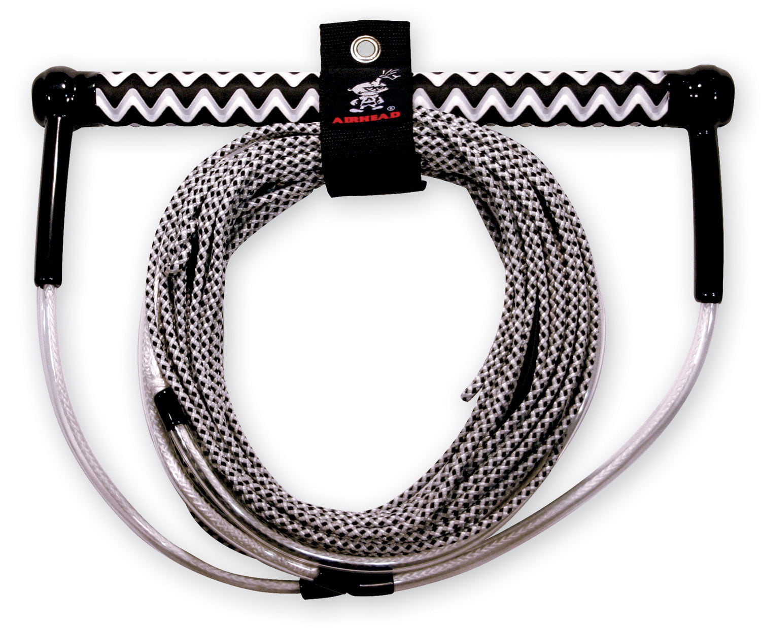 Airhead Spectra No Stretch Wakeboard Rope. Grey/Black/White. 70 ft