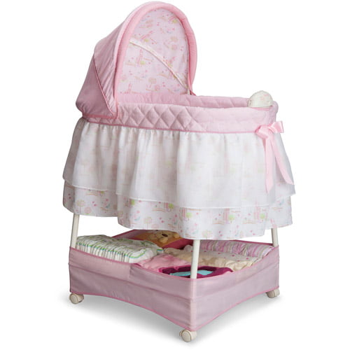 Delta Children Disney Gliding Bassinet. Pink Princess