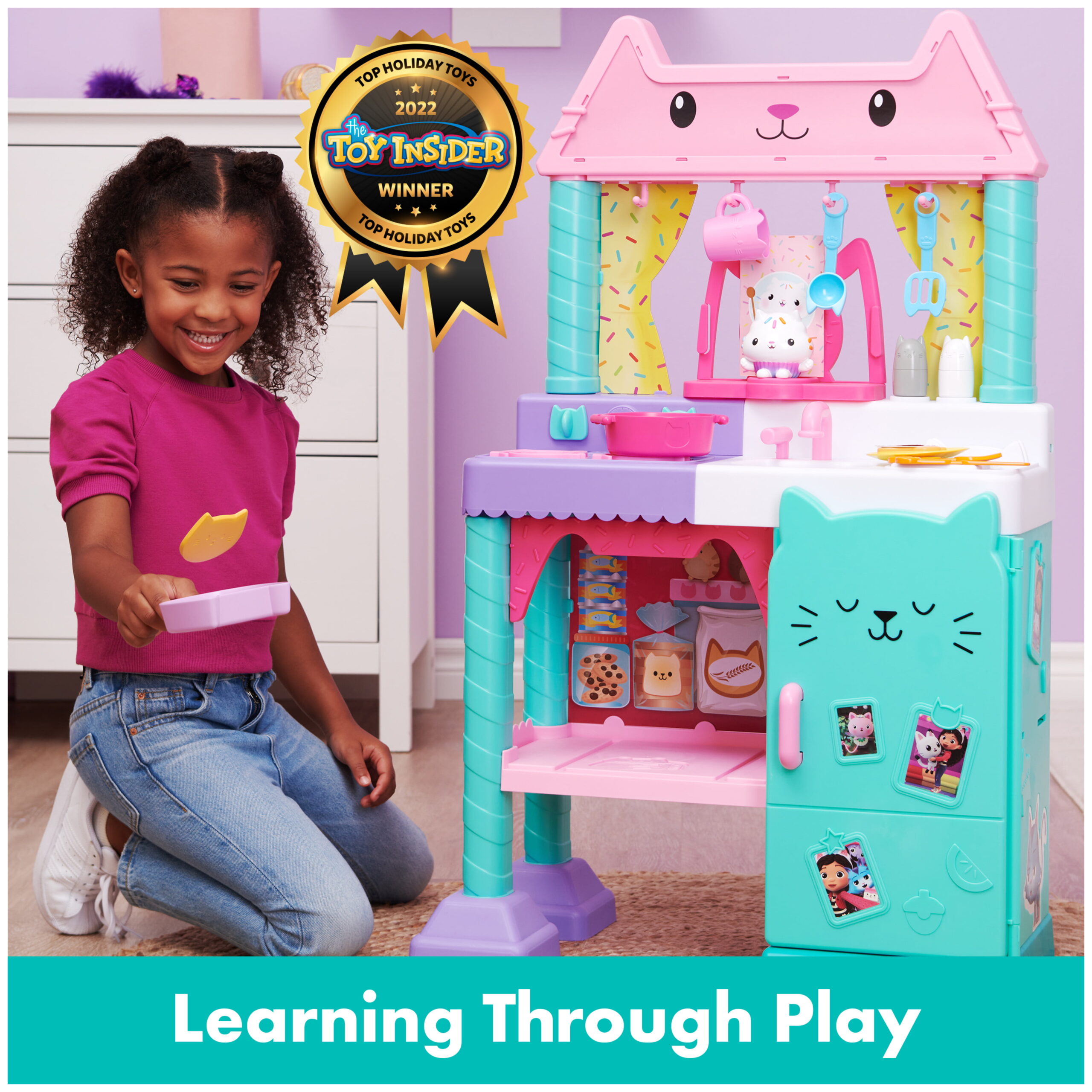 Gabby's Dollhouse. Cakey Play Kitchen Set. for Kids Ages 3 and up