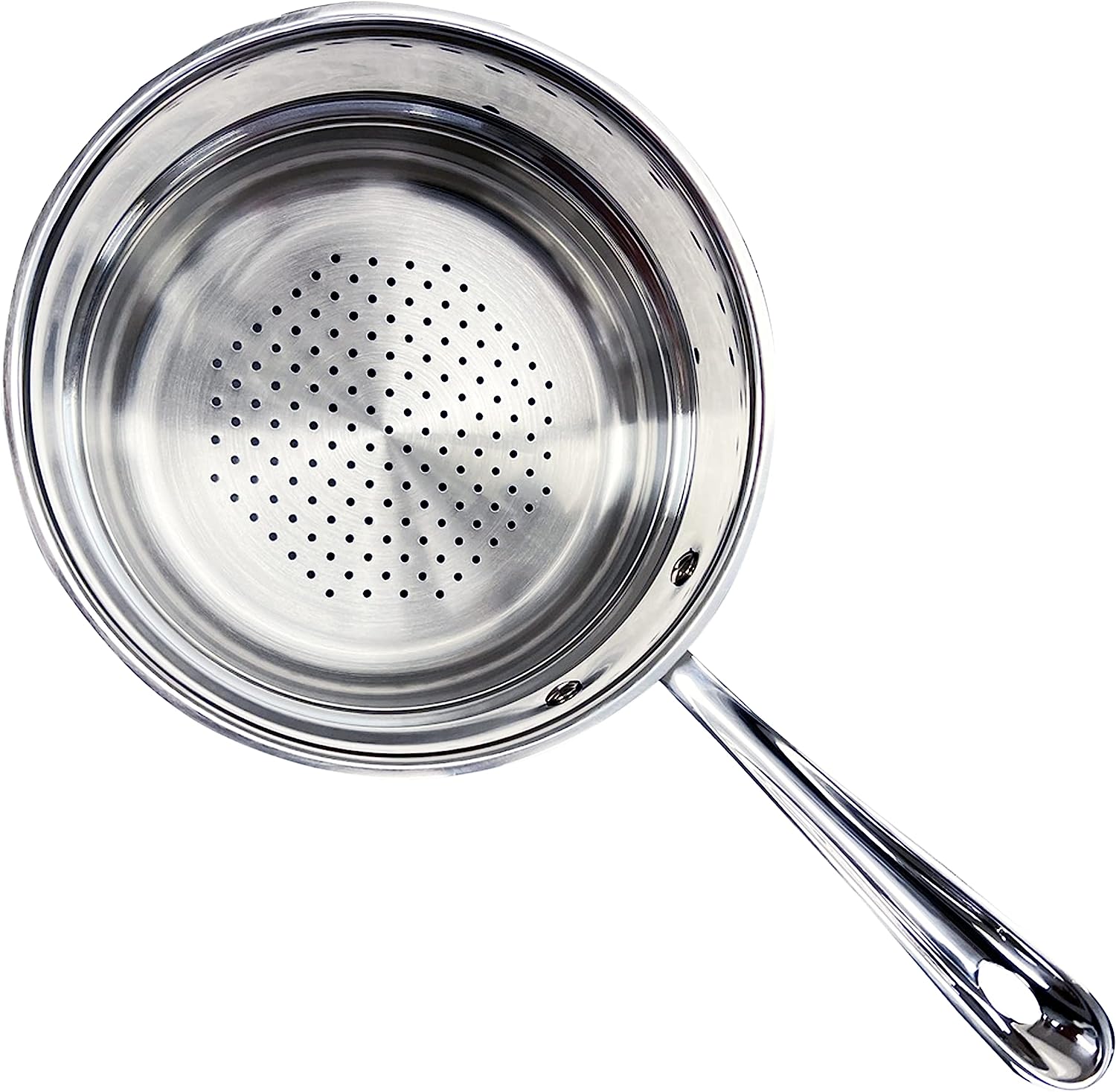 All-Clad 4703-ST Stainless Steel Dishwasher Safe Universal Steamer Insert Cookware. 3-Quart. Silver