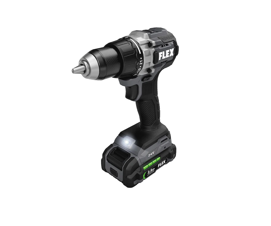 FLEX FXM201-2A 2-Tool 24-Volt Brushless Power Tool Combo Kit with Soft Case (2-Batteries Included and Charger Included)