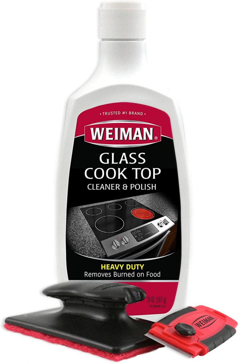 Weiman Cooktop Cleaner Kit - Cook Top Cleaner and Polish 20 Ounce