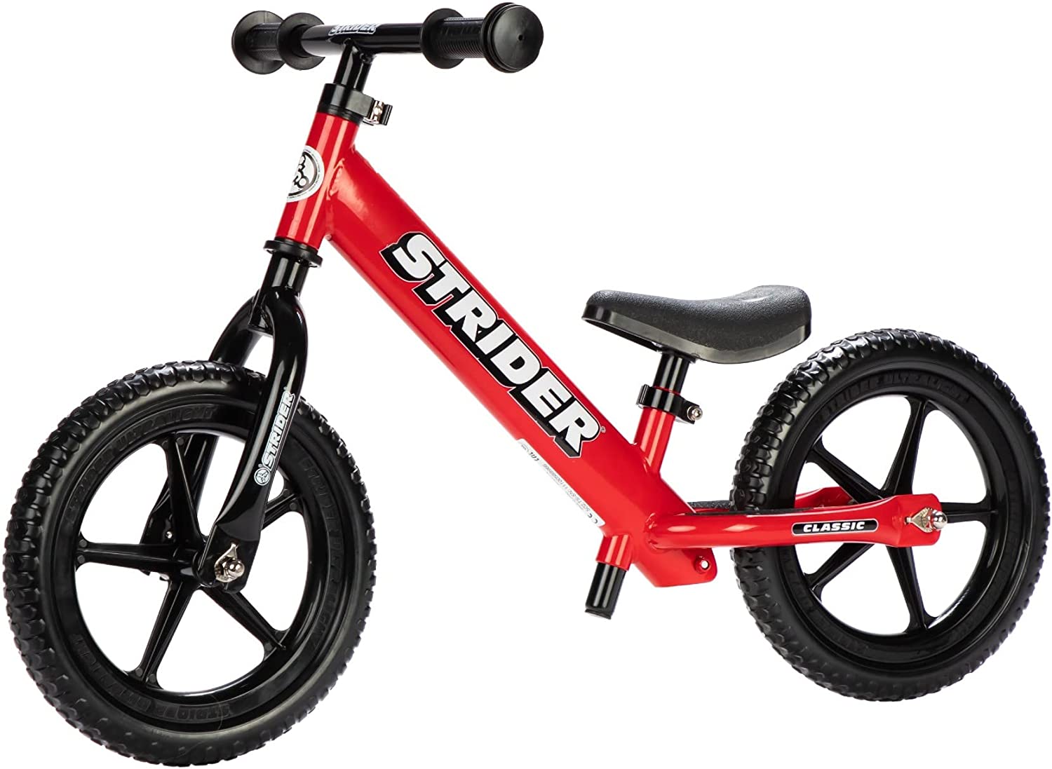 Strider - 12 Classic Balance Bike. Ages 18 Months to 3 Years (Red)
