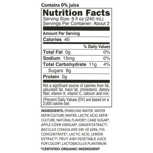Kevita Organic Lemon Ginger Sparkling Probiotic Drink 15.2 Fluid Ounce 6 per case.
