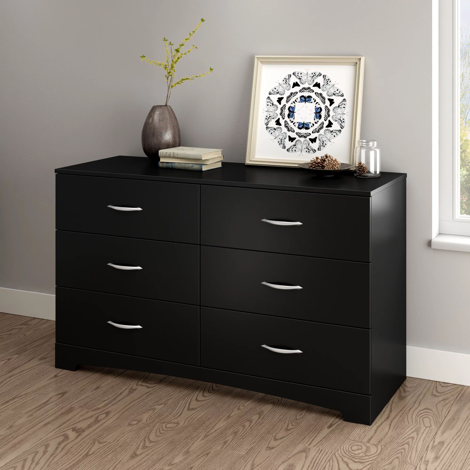 South Shore SoHo 6-Drawer Double Dresser. Multiple Finishes