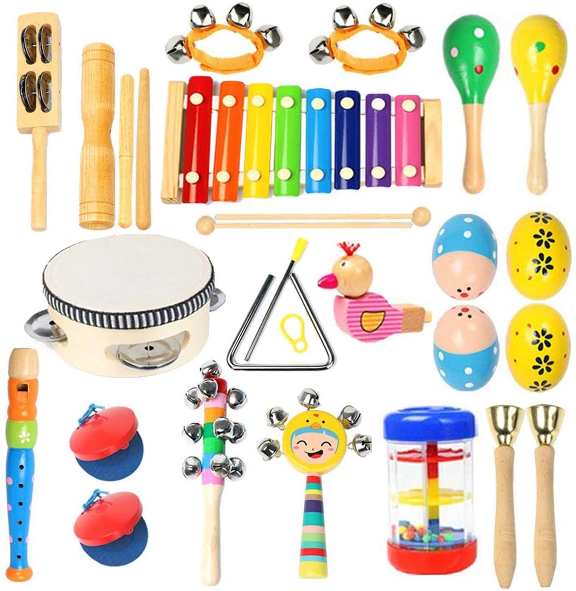 Ehome Toddler Musical Instruments. Wooden Percussion Instruments