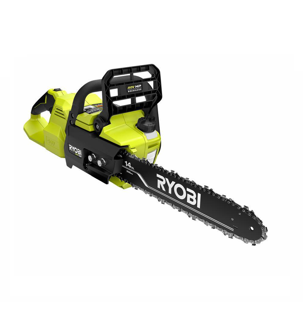 RYOBI RY405010BTL 40V HP Brushless 14 in. Cordless Battery Chainsaw (Tool Only)