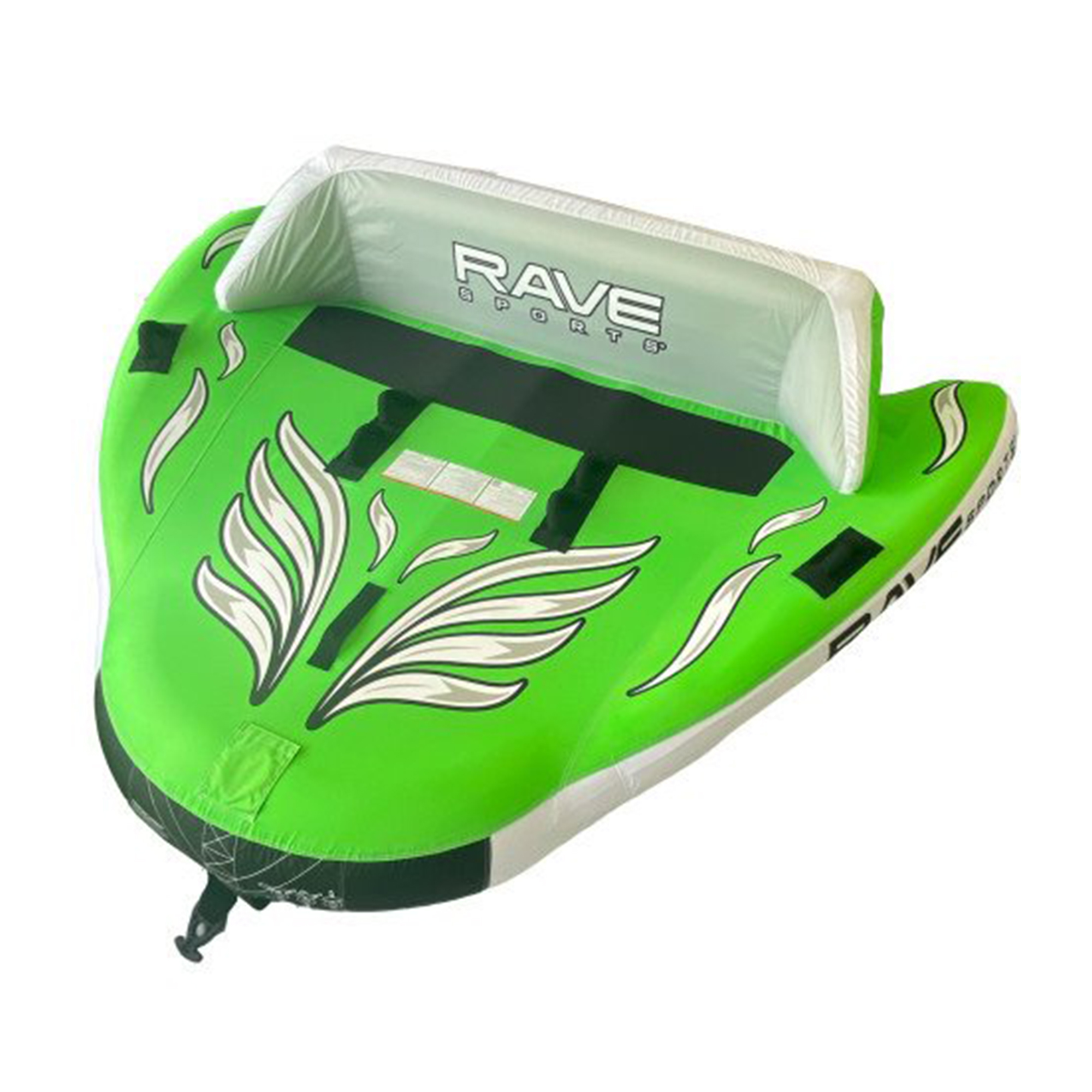 RAVE Sports Inflatable Wake Hawk Towable Boating Water Tube Raft. Green