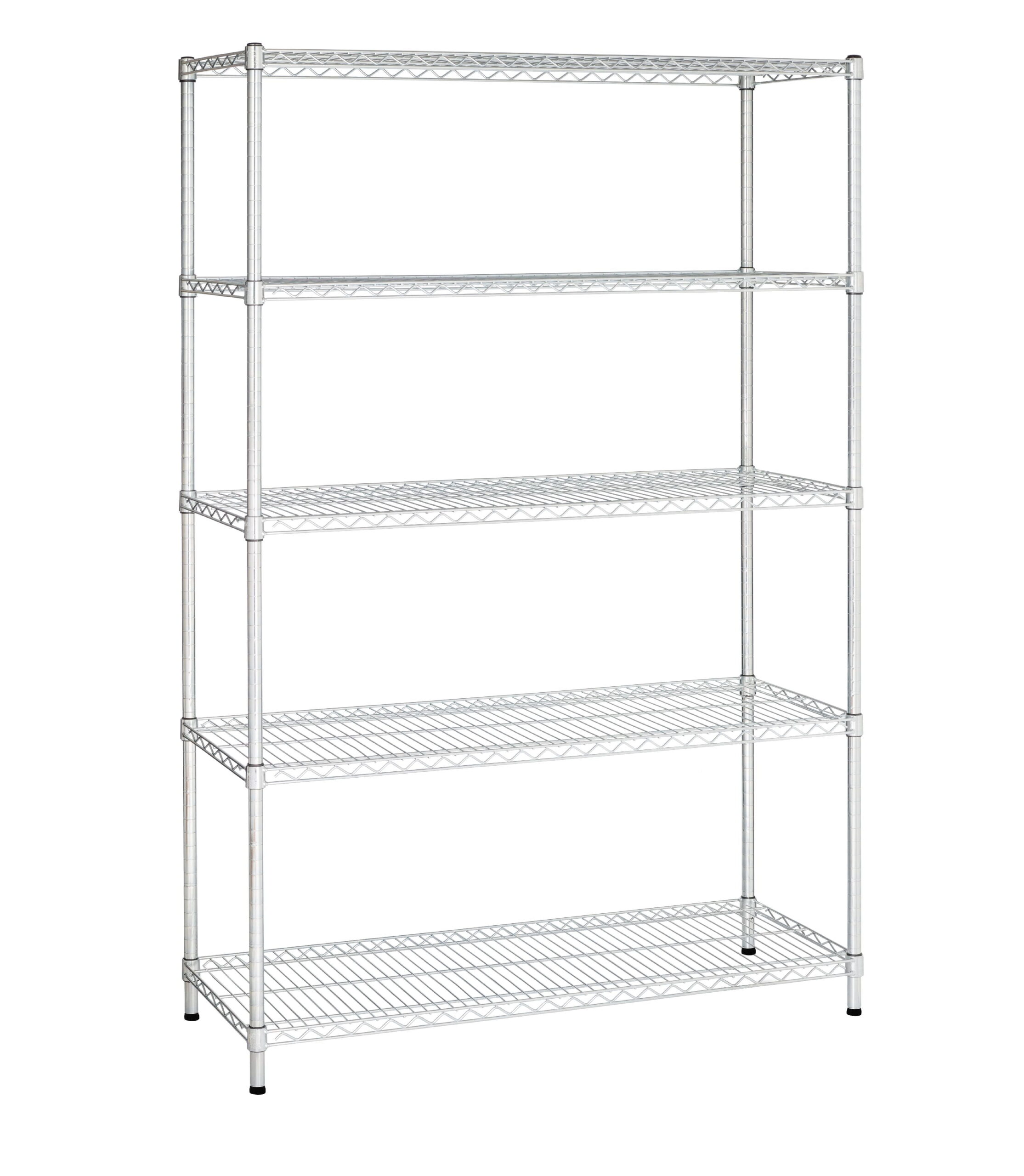 Hyper Tough Heavy Duty 5 Tier Wire Shelf. Zinc. 3000 lb Capacity
