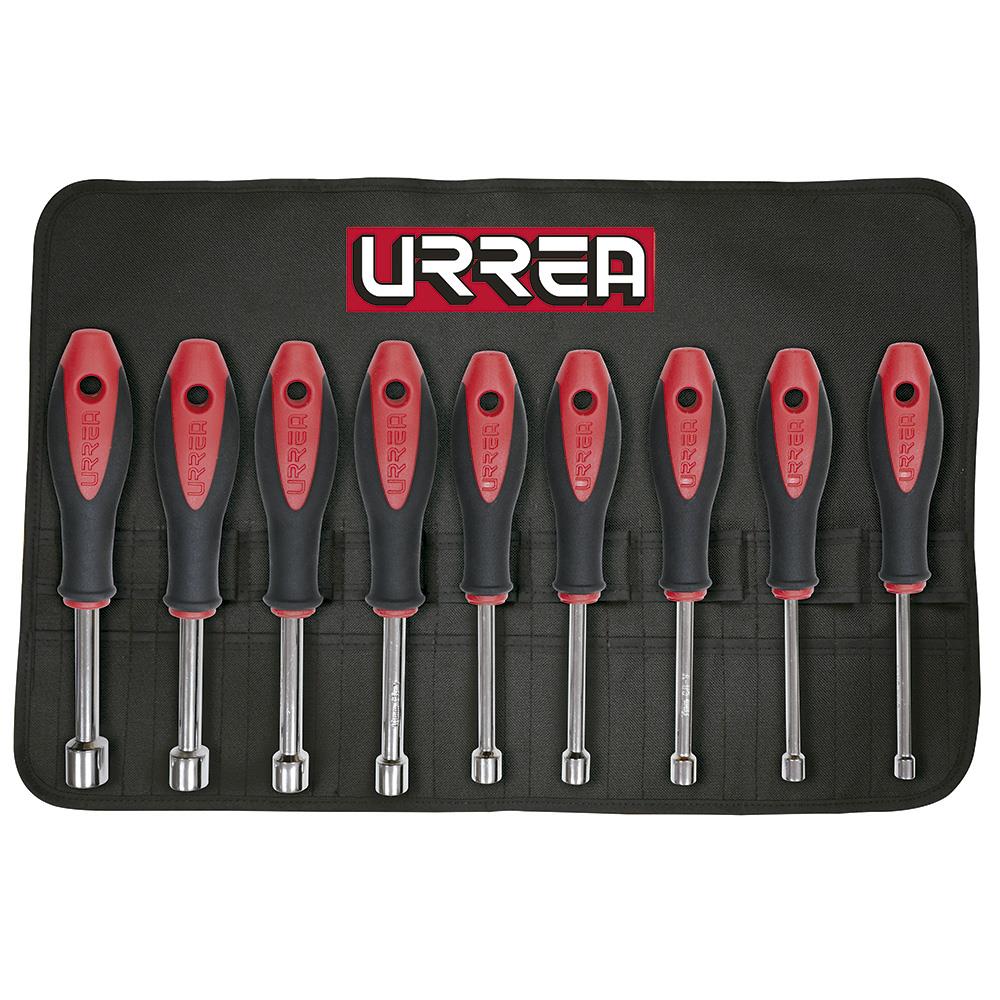 URREA 9-Piece Metric Hex Nut Driver Set