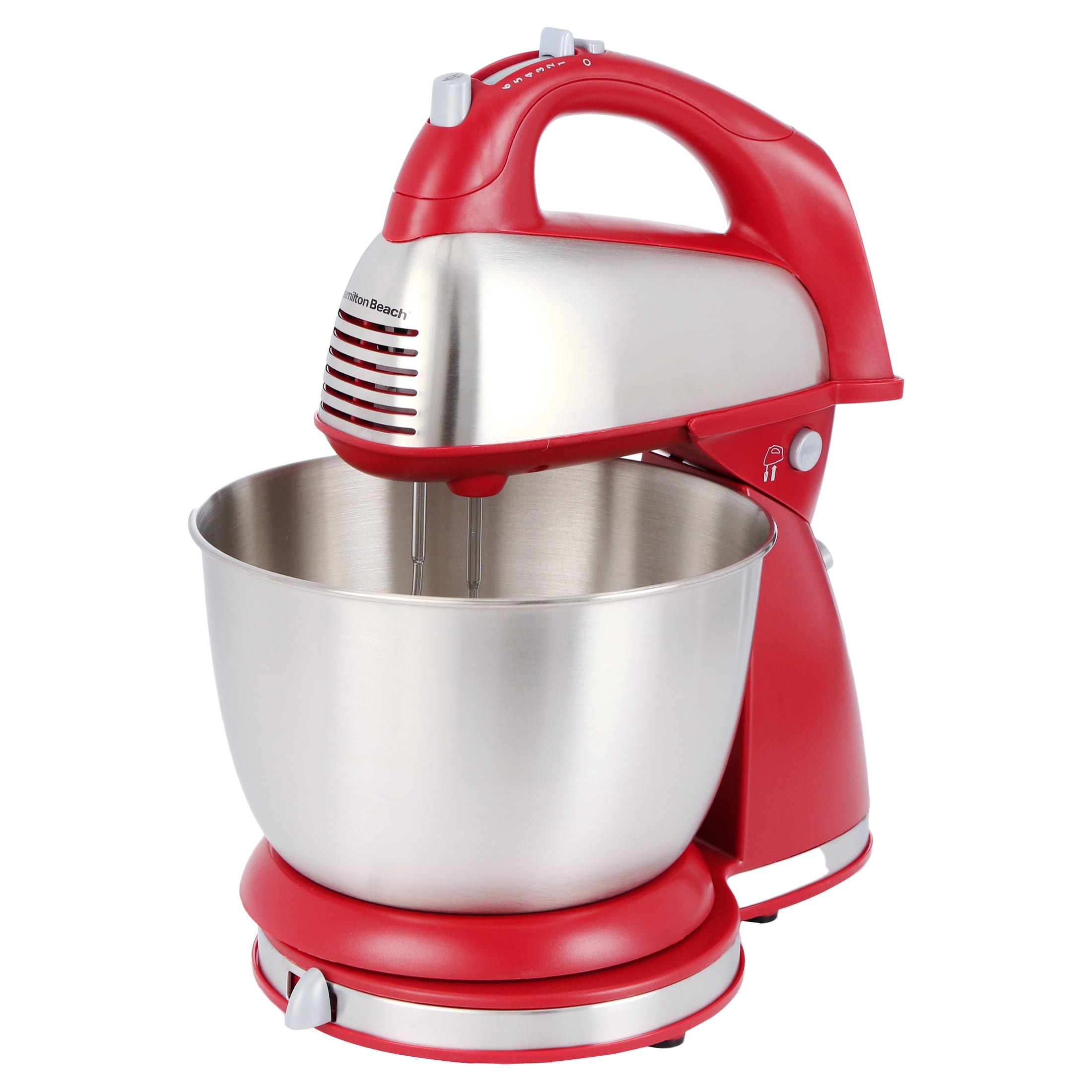 Hamilton Beach Classic Hand and Stand Mixer Red. 4 Quart. Model 64654