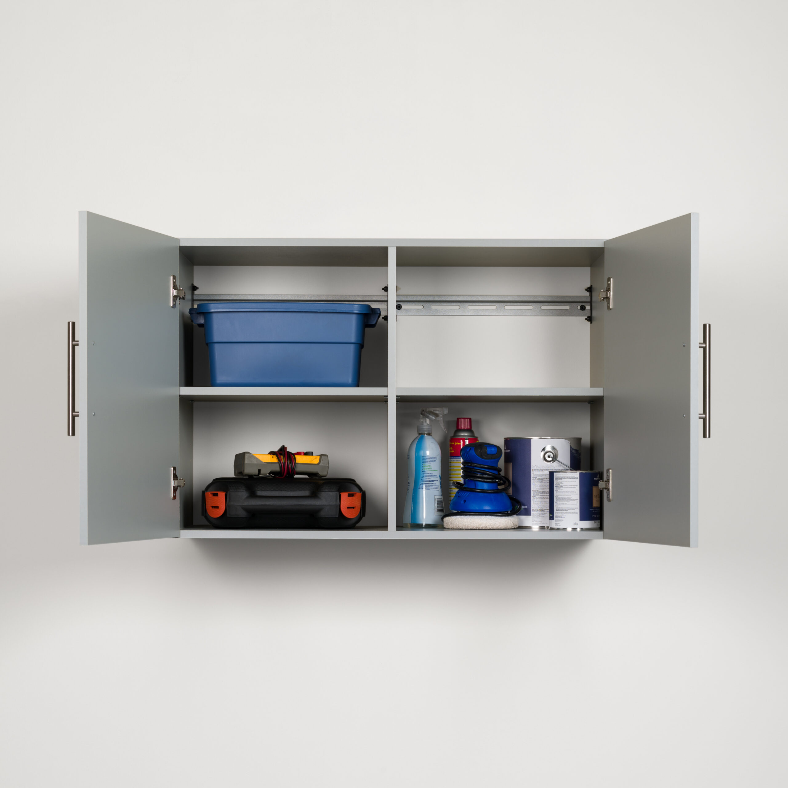Prepac 2-Shelf Upper Storage Cabinet. Gray
