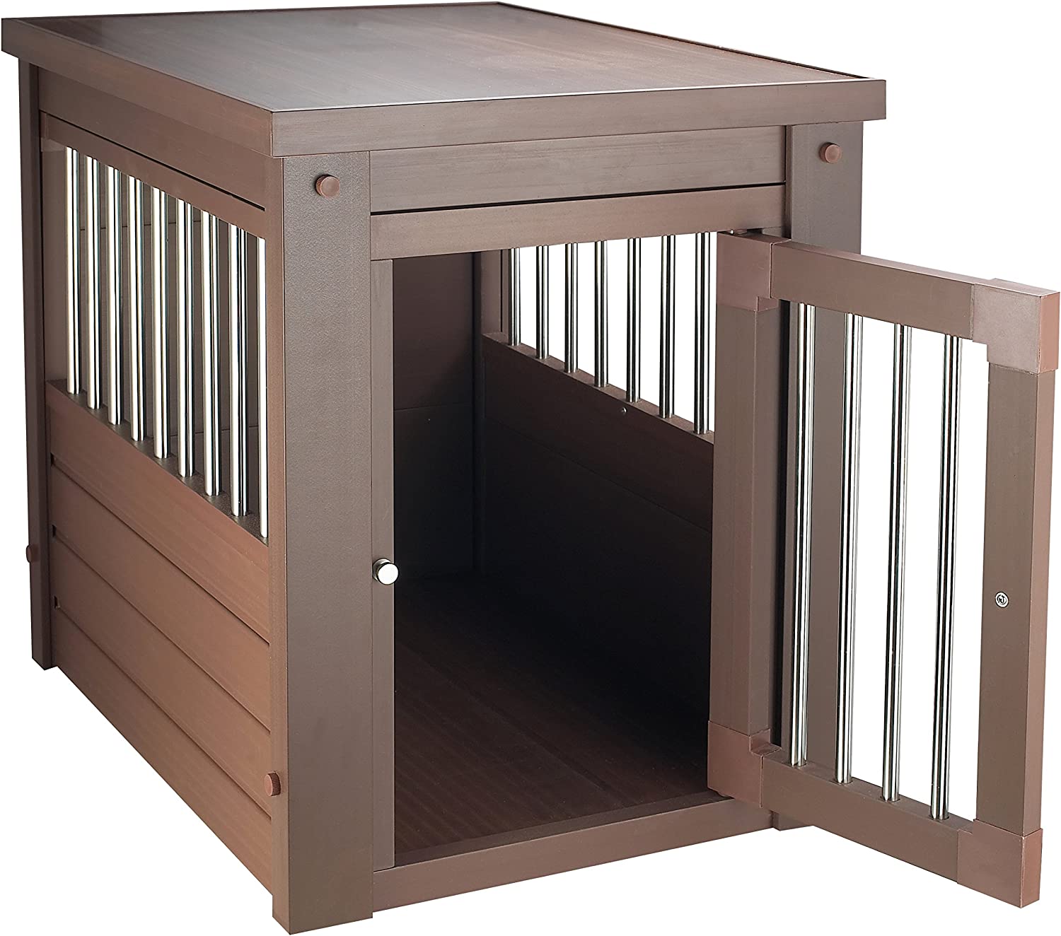 New Age Pet ecoFLEX Pet Crate End Table. Small. Russet