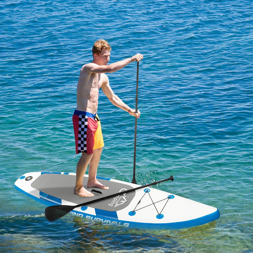 Camping Survivals Inflatable Stand Up Paddle Board. 11 ft SUP kit for Youth and Adult