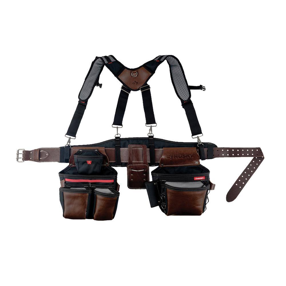 Husky HD55505-TH Pro Level Tool Belt with Suspenders