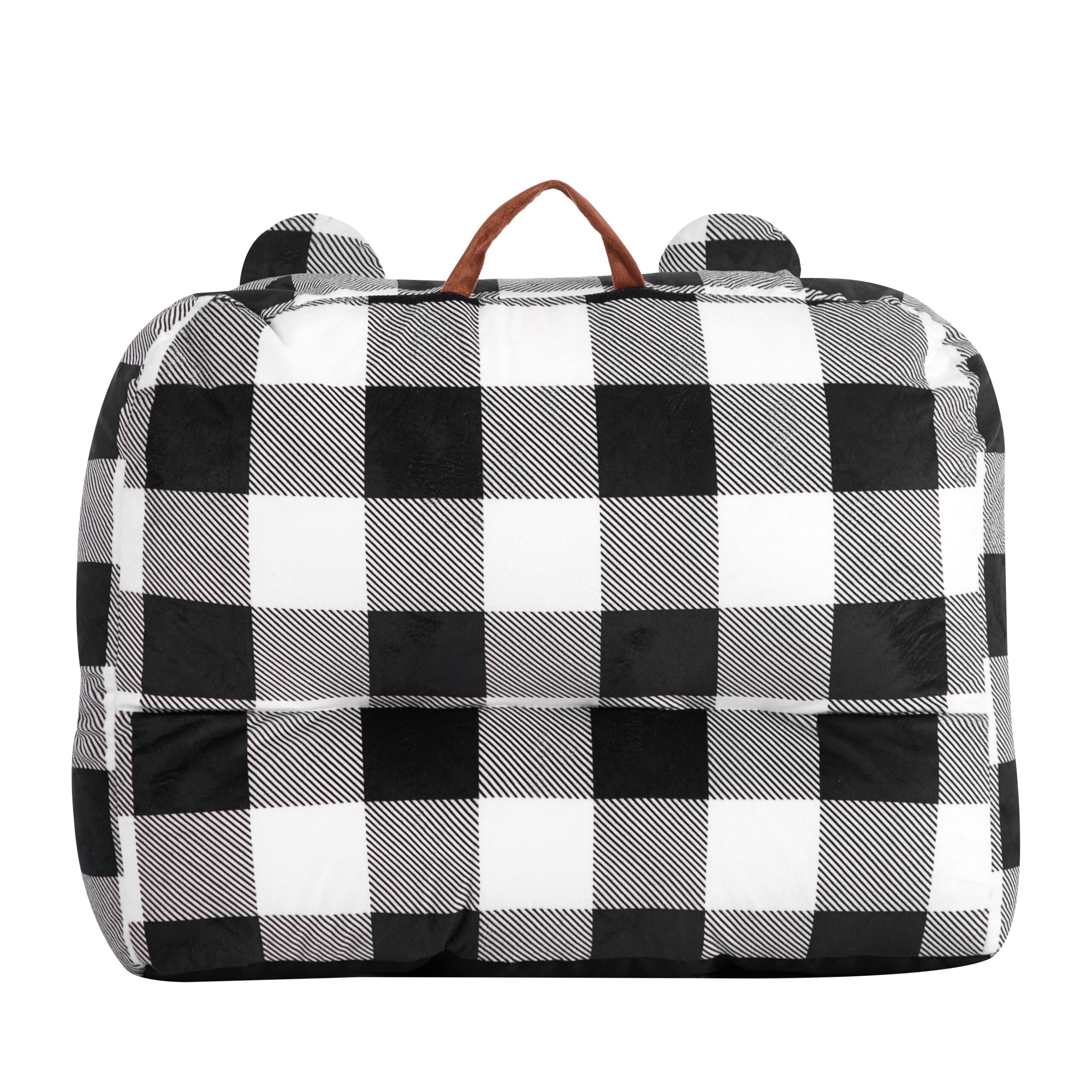 Dearfoams Bean Bag Chair. Black and White