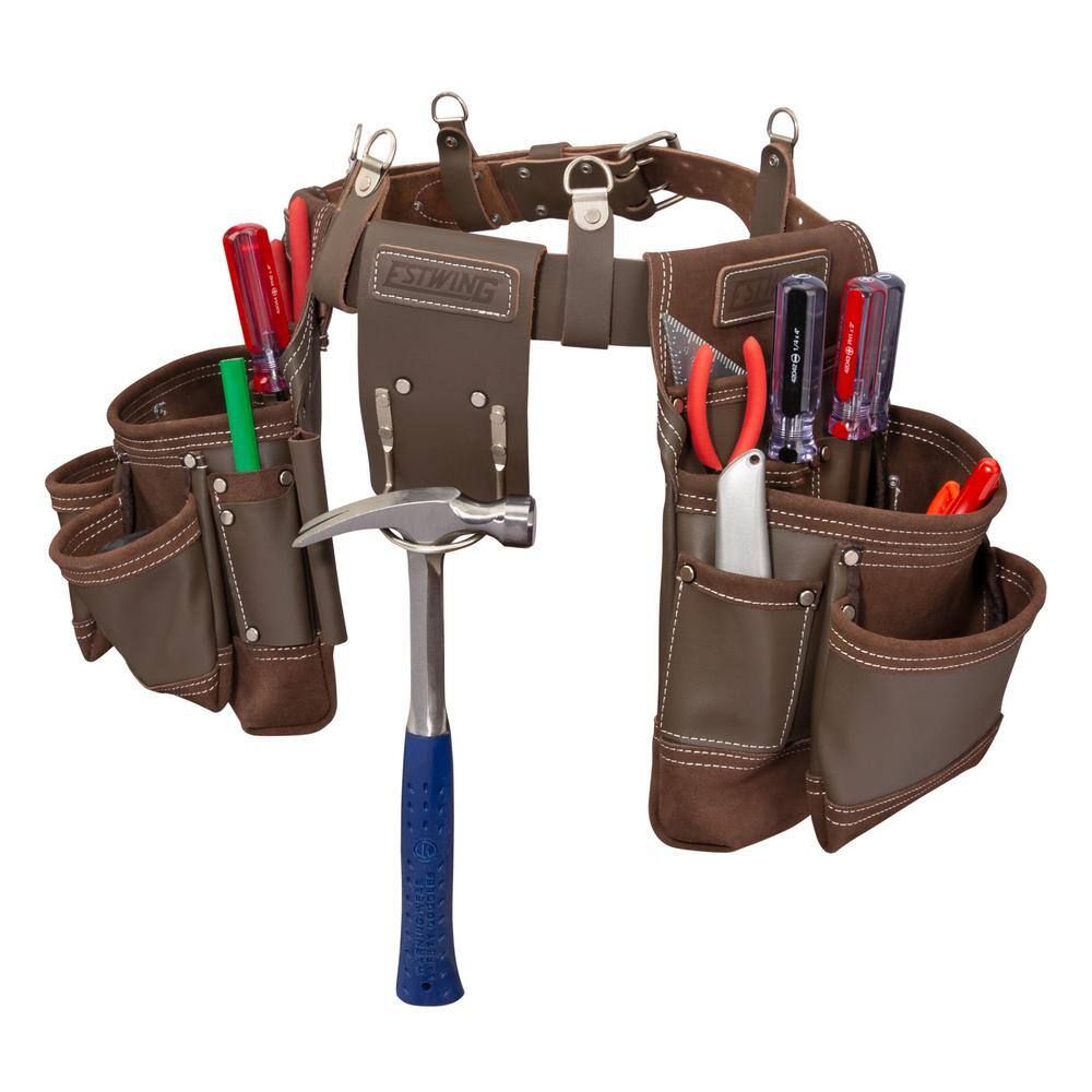 Estwing 94746 14-Pocket Leather Framer-s Tool Rig