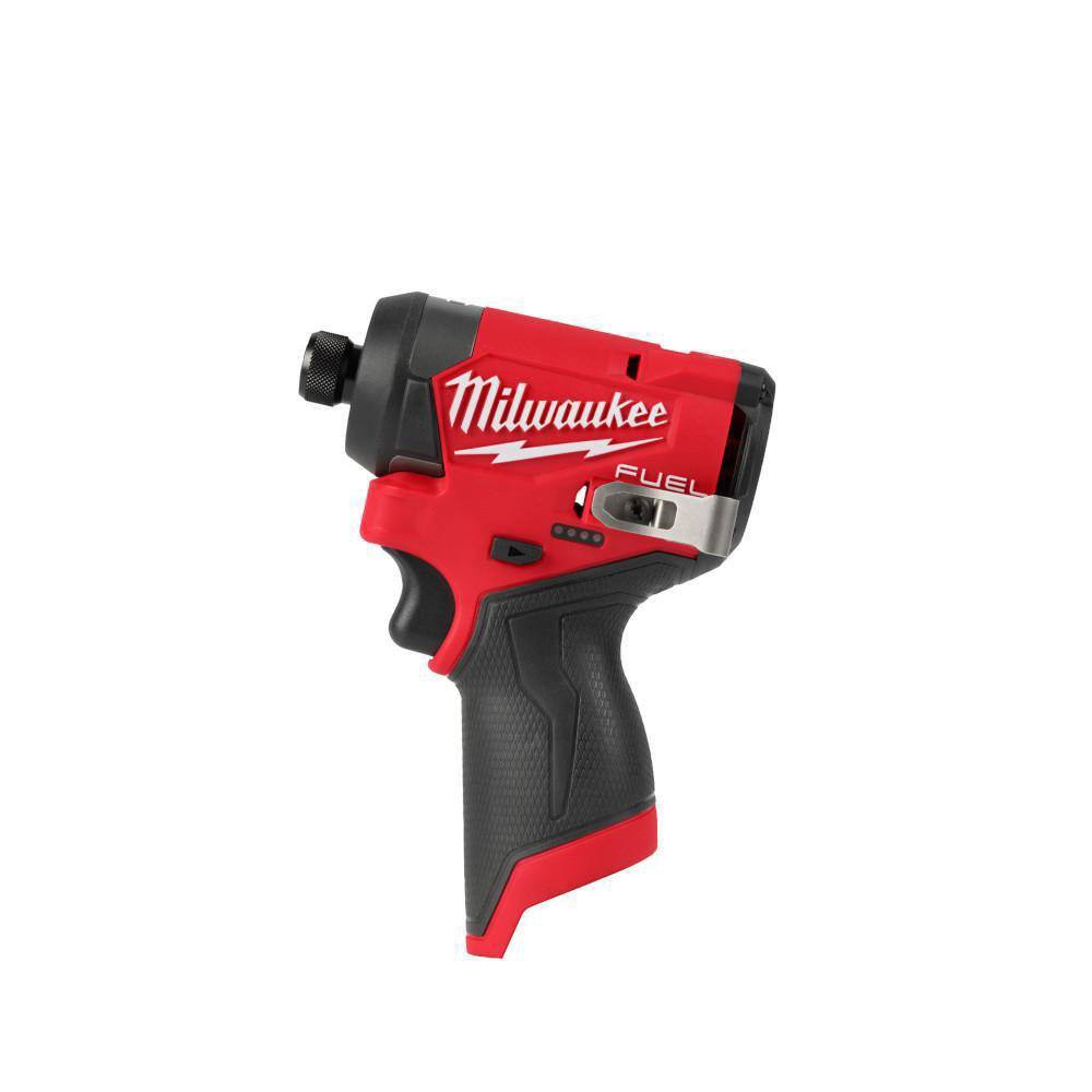 Milwaukee 3453-20 M12 FUEL 12V Lithium-Ion Brushless Cordless 1/4 in. Hex Impact Driver (Tool-Only)