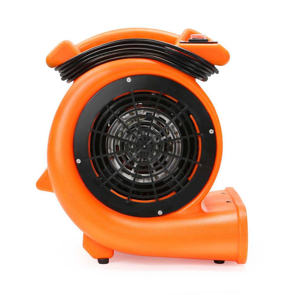 Dryser JAN-DRY-3200 1/2 HP 9.5 in. 2 Speed Blower Fan Air Mover in Orange