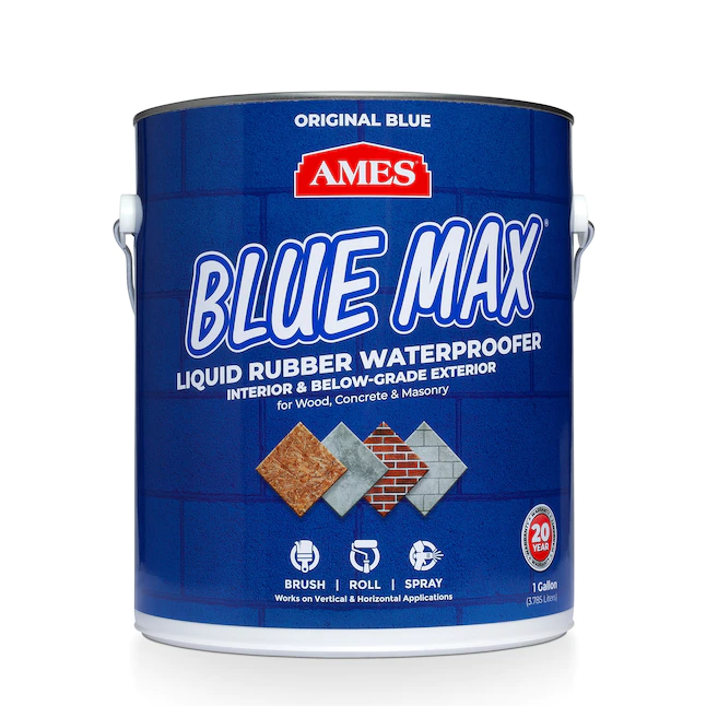 AMES  Blue Max Blue Semi-gloss Semi-transparent Acrylic Mildew Resistant Mold Resistant Waterproofer (1-Gallon)