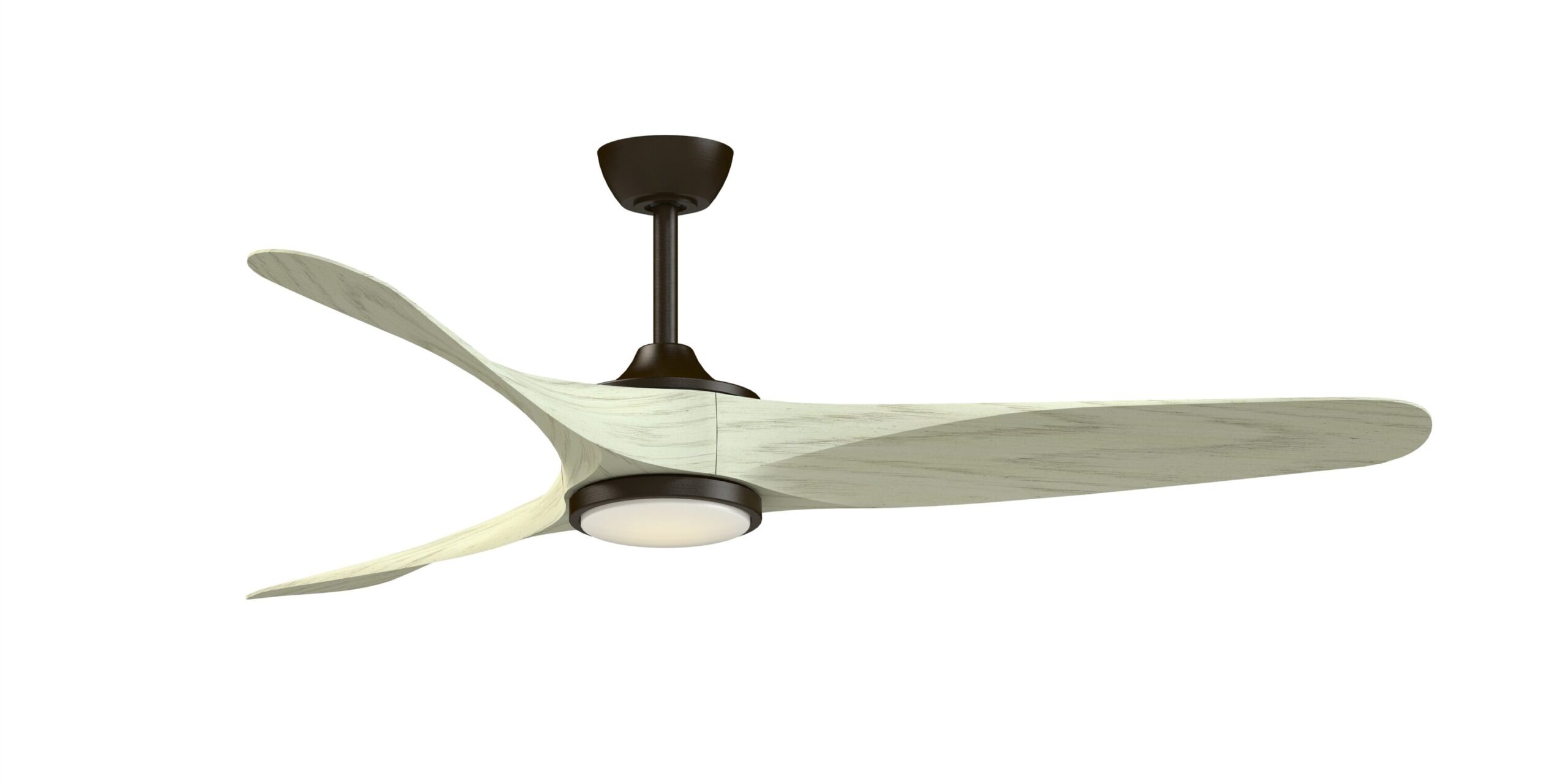 Fanimation Studio Collection Yardley 64-in Aged Bronze Color-changing LED Indoor/Outdoor Ceiling Fan with Light Remote (3-Blade)
