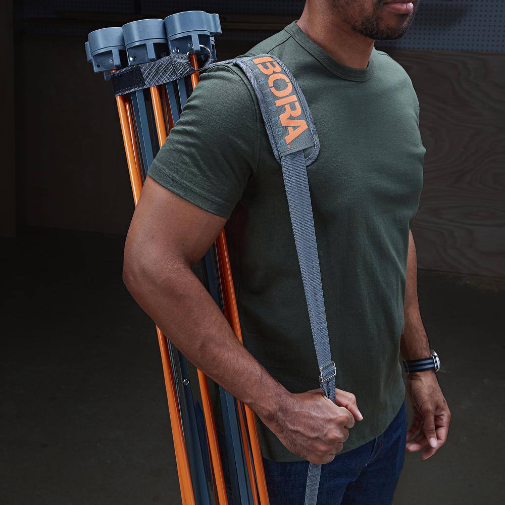 BORA CT10 24 in. x 96 in. x 36 in. H Tall Steel Centipede Work Support Sawhorse