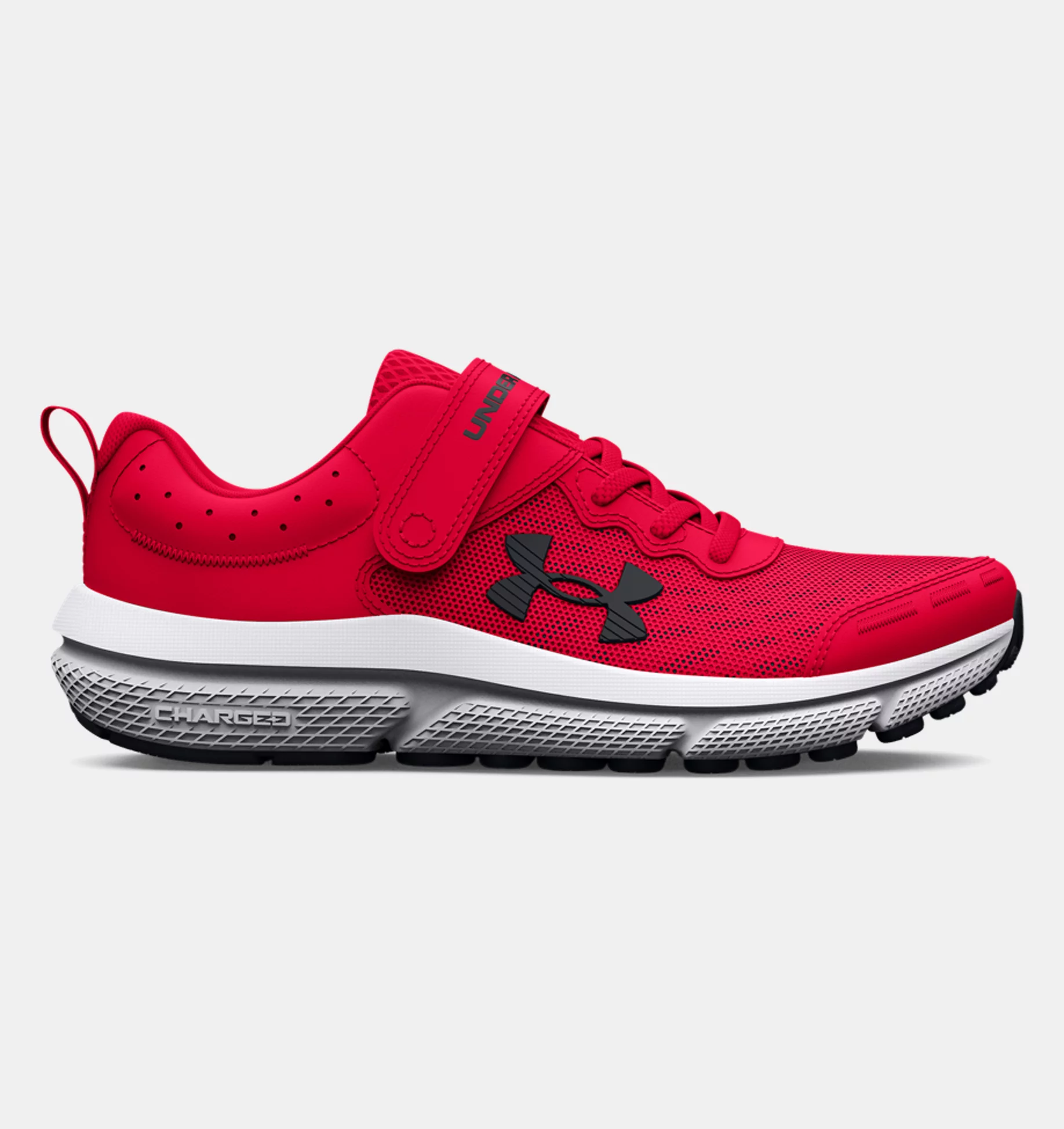 UnderArmour Boys- Pre-School UA Assert 10 AC Running Shoes - Red / Black - Size 13K