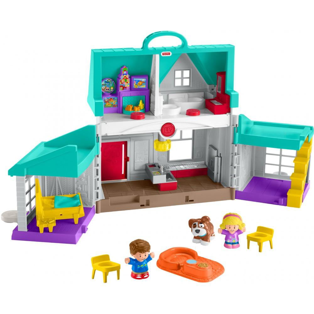 Fisher-Price Little People Toddler Playhouse. Big Helpers Home Electronic Playset. 7 Play Pieces