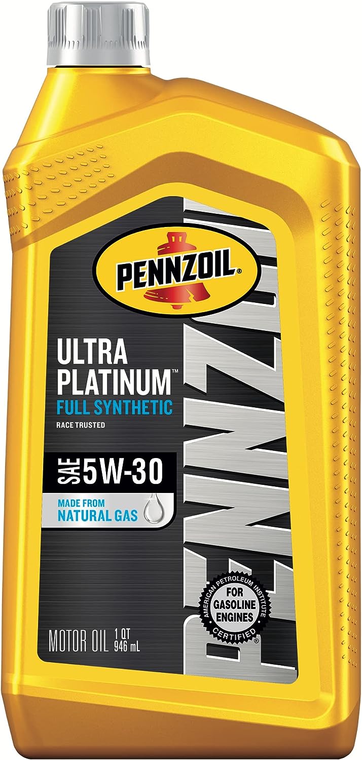 Pennzoil Ultra Platinum Full Synthetic 5W-30 Motor Oil (1 Quart. Case of 6)