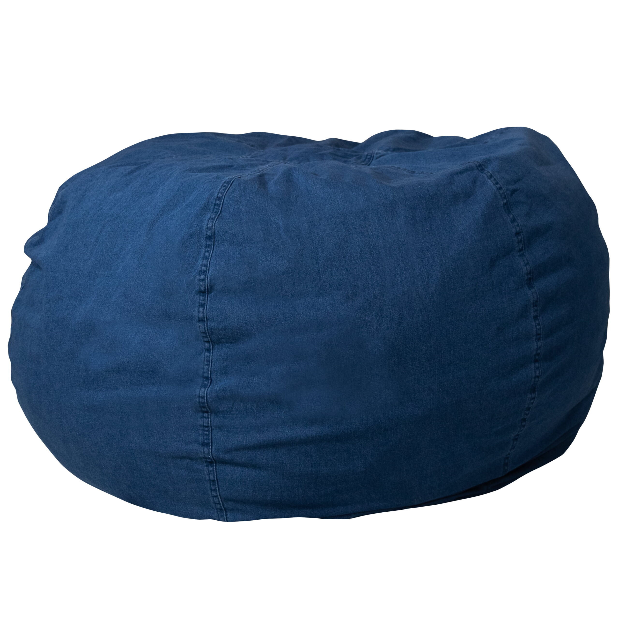 Flash Furniture Oversized Denim Refillable Bean Bag Chair for All Ages