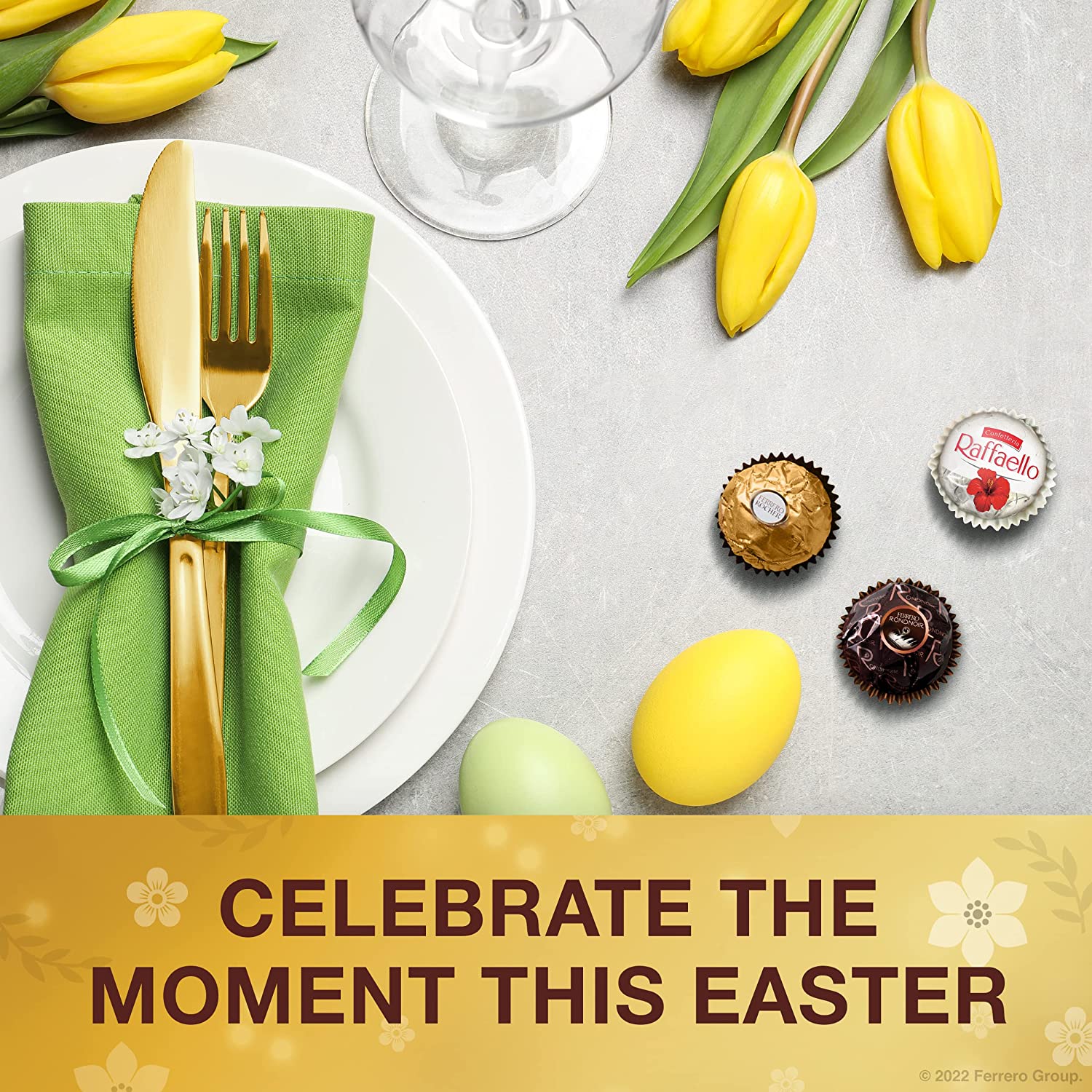 Ferrero Rocher Collection. Fine Hazelnut Milk Chocolates. 48 Count. Gift Box