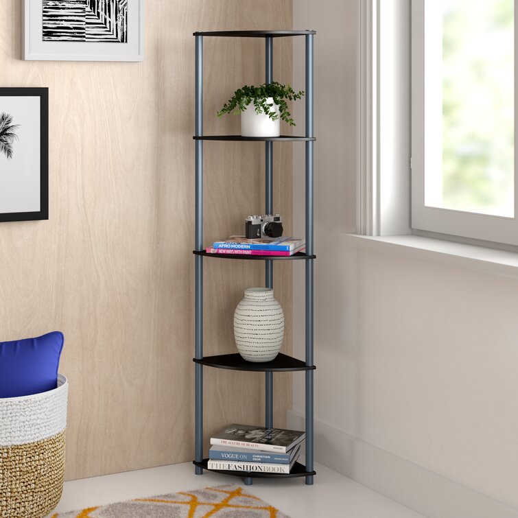 Delrosario 11.6” W Plastic Corner Bookcase