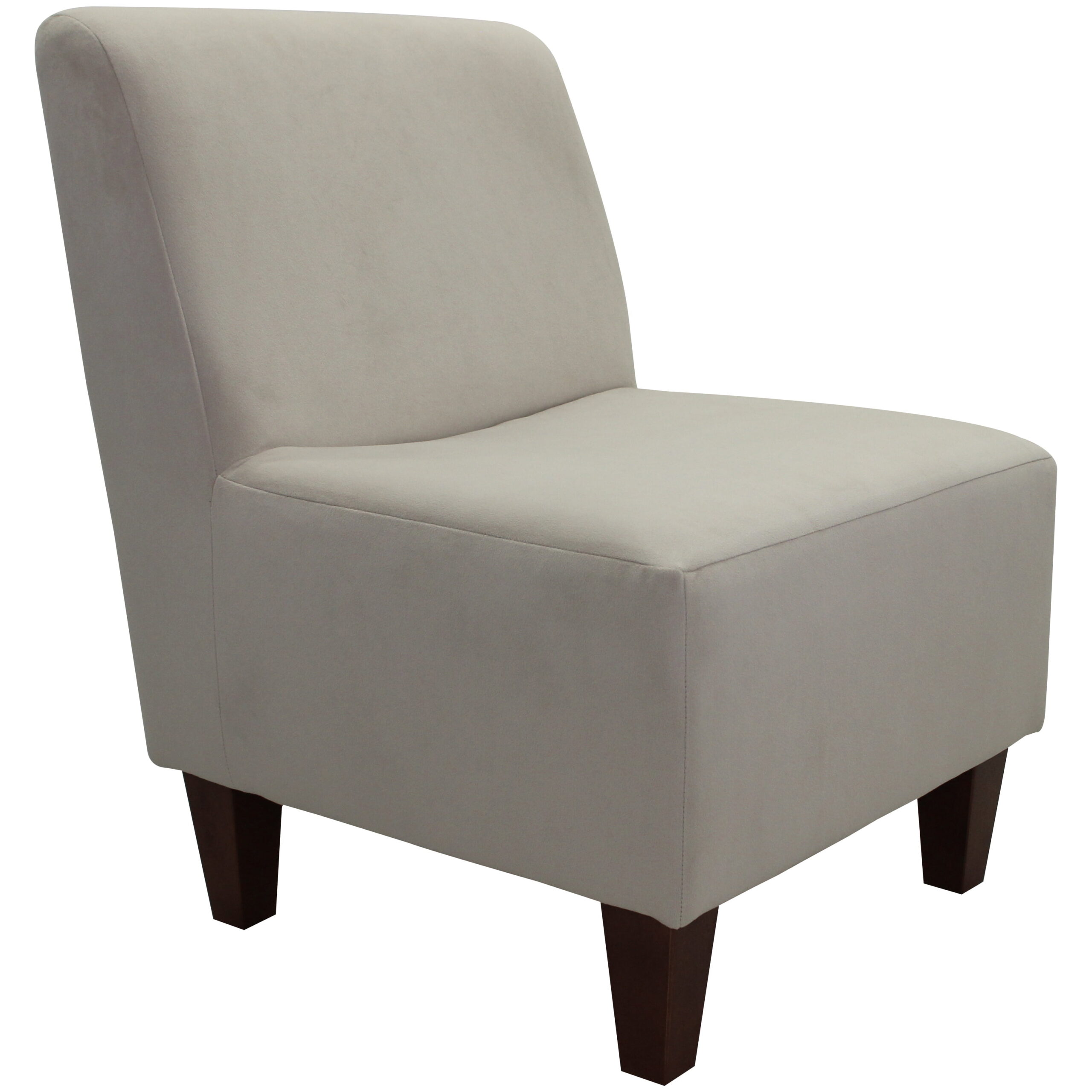 Mainstays Amanda Armless Accent Chair. Buckwheat Beige