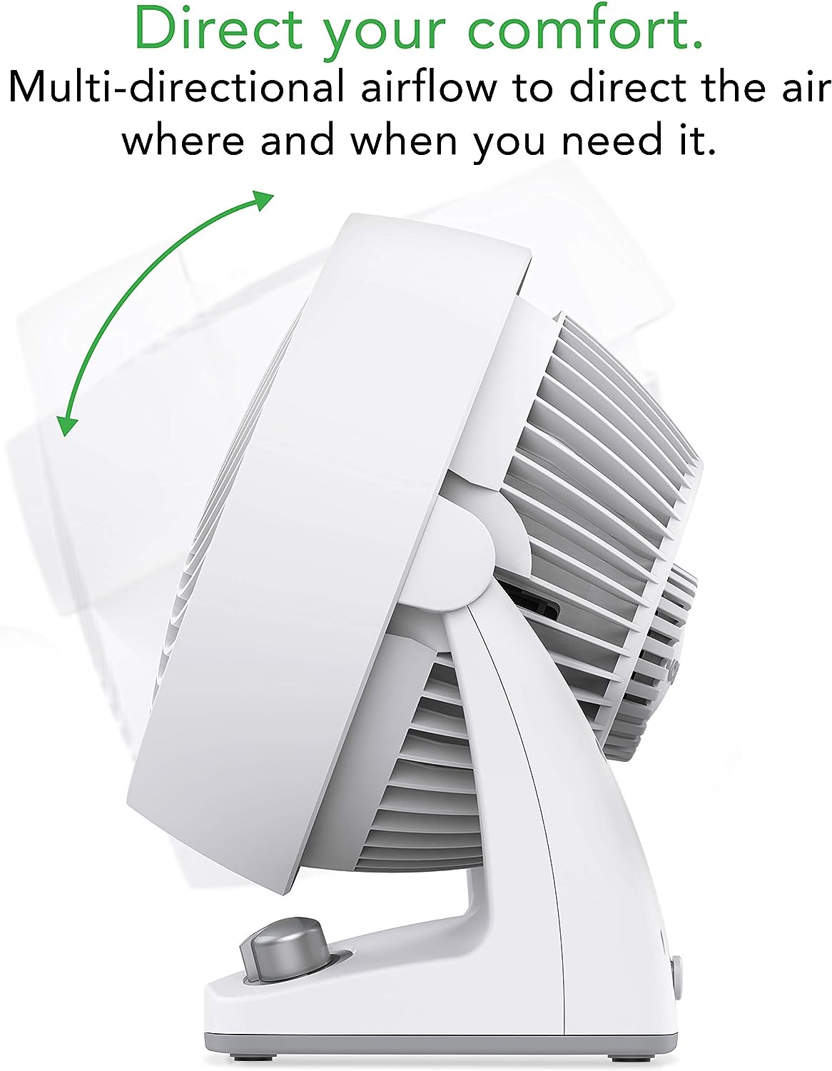 Vornado 133DC Energy Smart Compact Air Circulator Fan with Variable Speed Control. White. CR1-0349-73