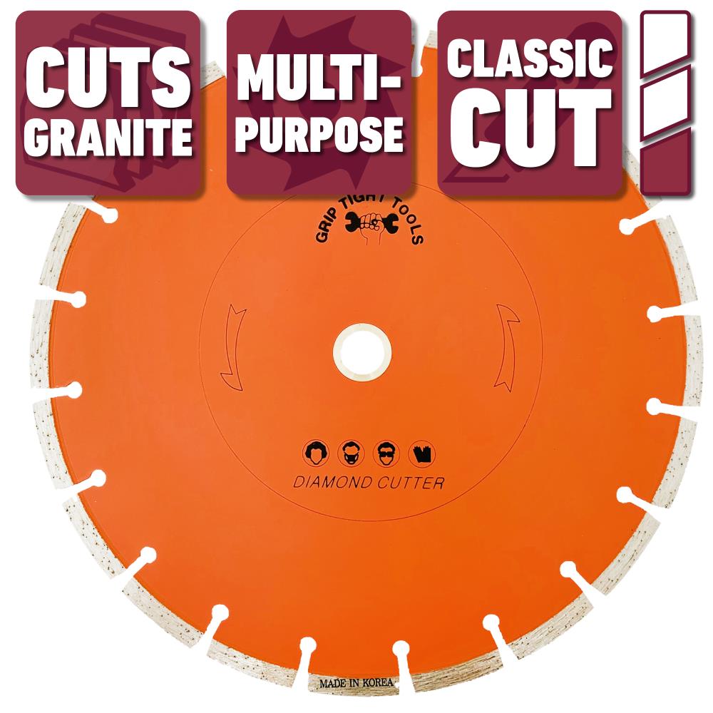 Grip Tight Tools Classic 10-in Wet/Dry Segmented Rim Diamond Saw Blade