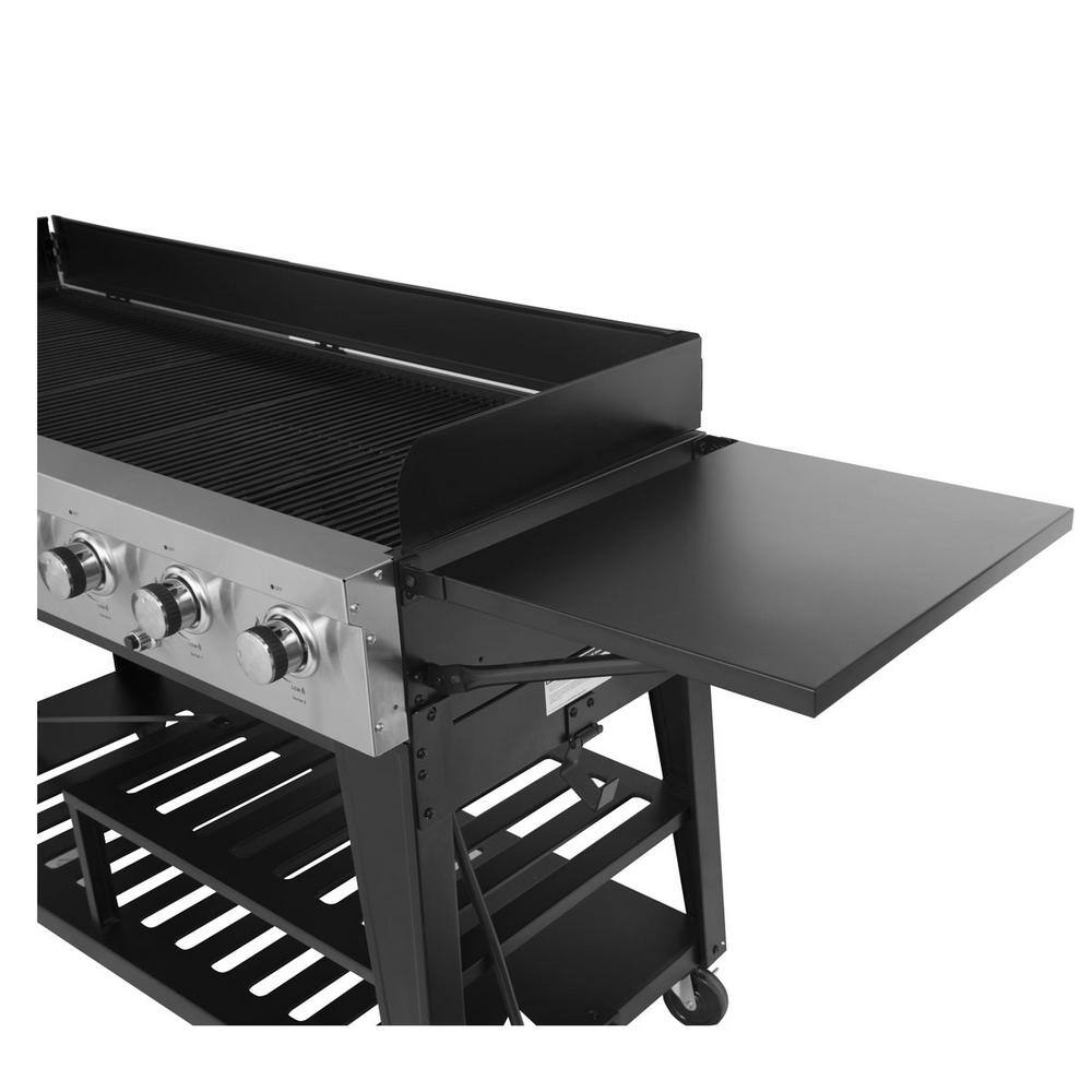 Royal Gourmet GB8000 8-Burner Event Propane Gas Grill with 2 Folding Side Tables